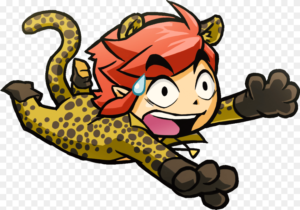 Tfh Cheetah Costume Artwork Triforce Heroes Leopard, Baby, Person Free Png Download