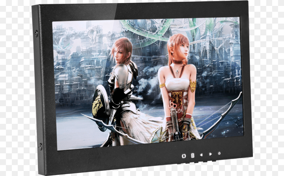 Tft Lcd Color 7 Inch Open Frame Monitor Made In China Final Fantasy Xiii Lightning And Serah, Screen, Electronics, Clothing, Computer Hardware Png Image