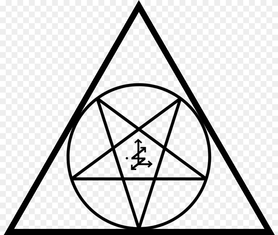Tg Traditional Games Satanism Pentagram, Gray Png