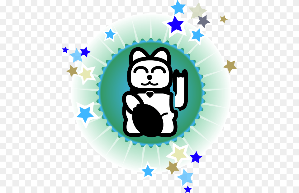 Th Badge Lucky Cat Transparent Shipping Badge, Sticker, Animal, Bear, Mammal Png