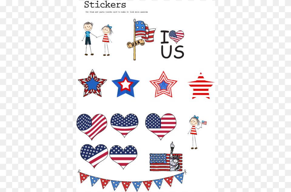Th Of Sticker Printable July 4 Decorations, American Flag, Flag, Person, Baby Png Image