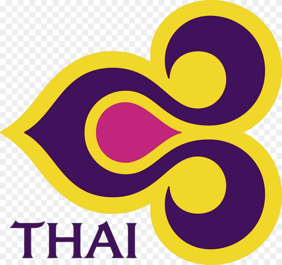 Thai Airlines Logo, Symbol, Text Png