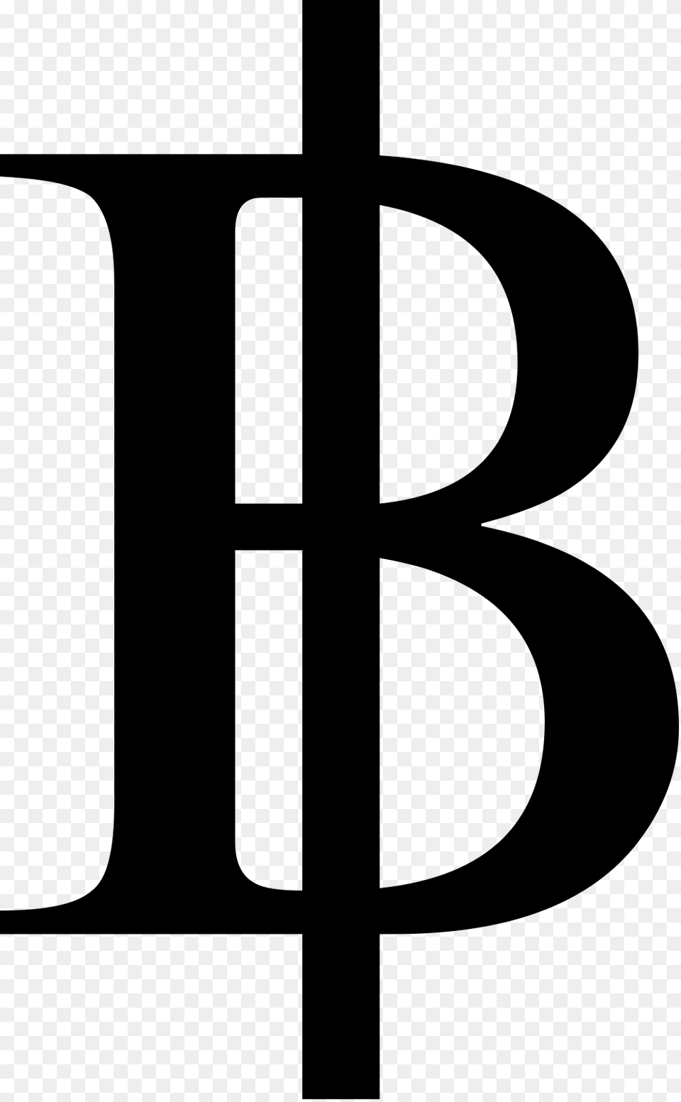 Thai Currency Symbol Baht, Gray Png Image