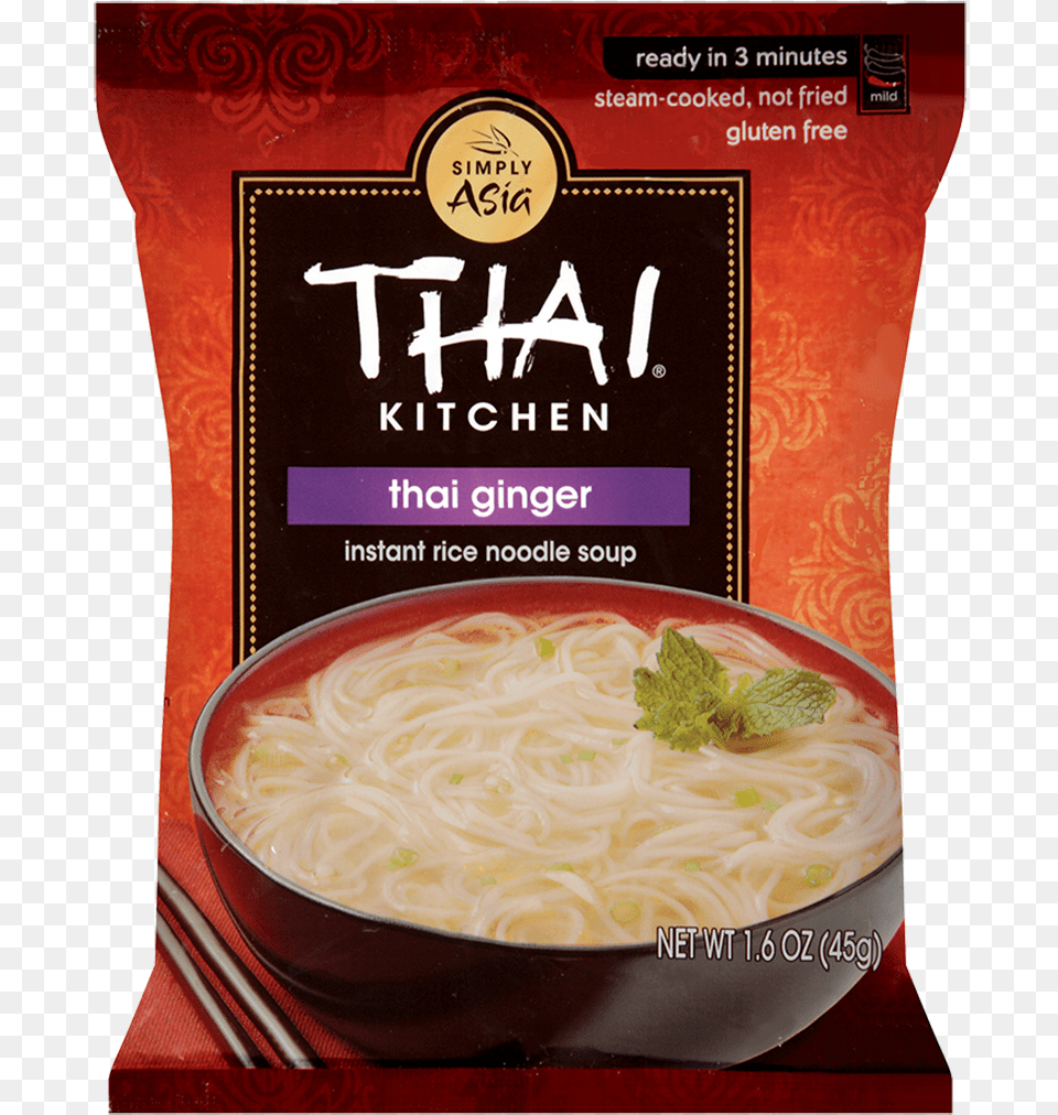 Thai Ginger Instant Rice Noodle Soup Thai Kitchen Bangkok Curry, Food, Meal, Dish, Bowl Png Image