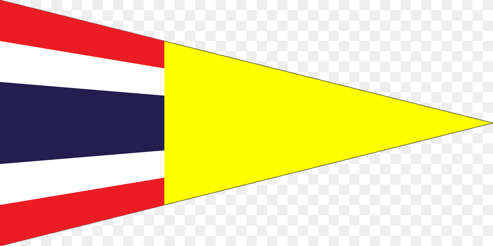 Thai Immigration Service Pennant 1936 Clipart, Flag Png Image