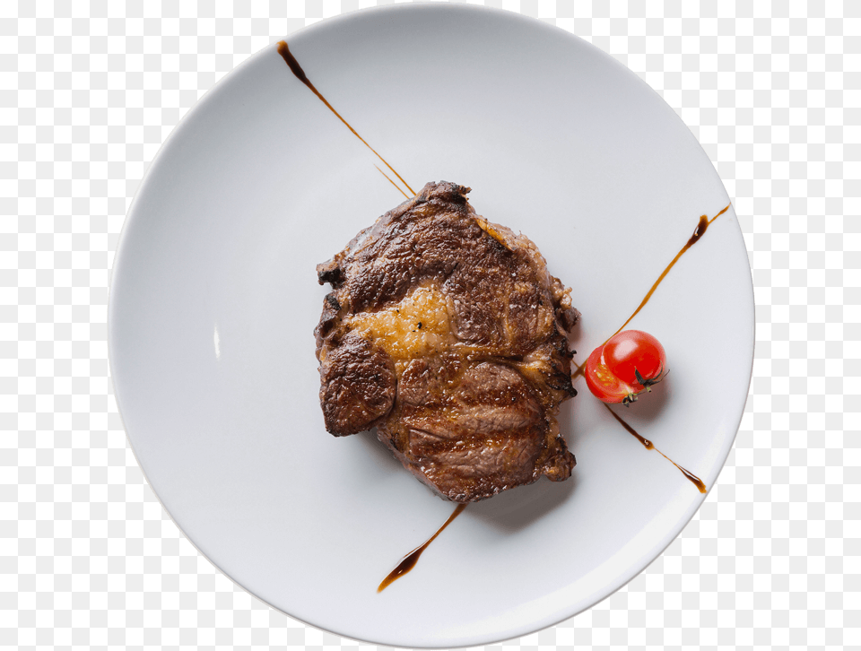 Thai Mango Rib Eye Steak, Food, Food Presentation, Meat, Plate Png