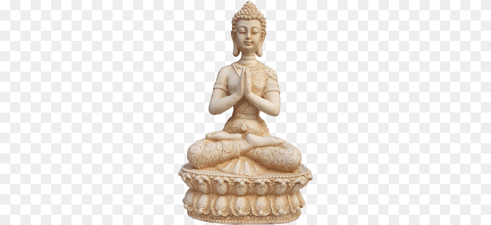 Thai Style Namaste Sitting Thai Sitting Buddha Statue, Art, Adult, Bride, Female Free Png Download