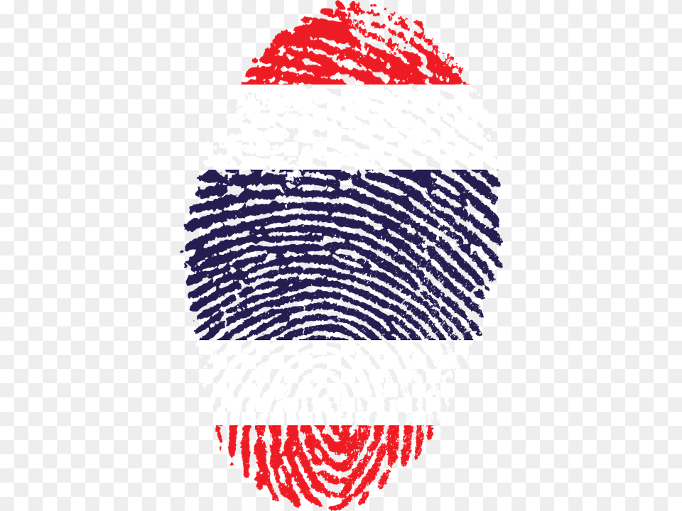 Thailand Flag Fingerprint Country Pride Identity, Home Decor, Rug, Person Free Png