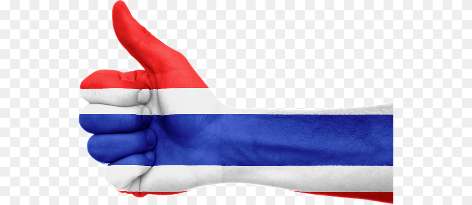 Thailand Flag Thai Flag Transparent Background, Body Part, Clothing, Finger, Glove Free Png