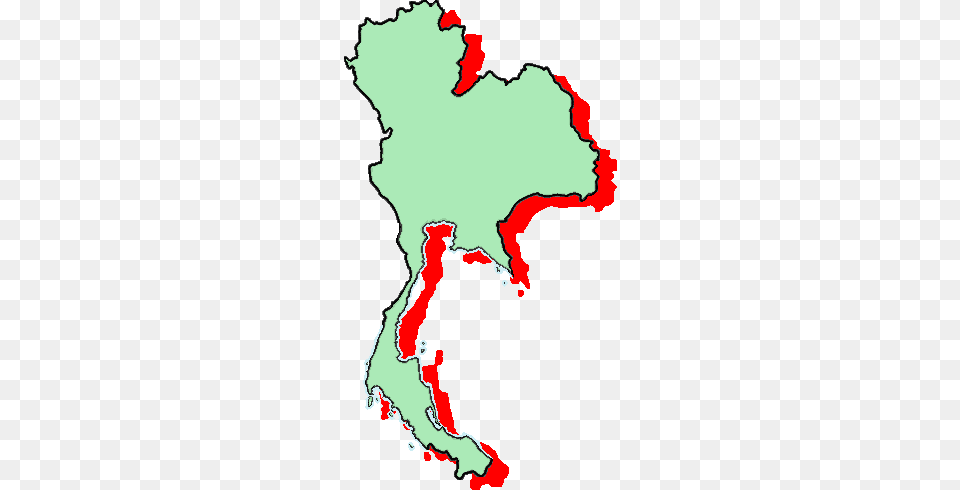 Thailand Map Green, Chart, Plot, Land, Nature Png Image