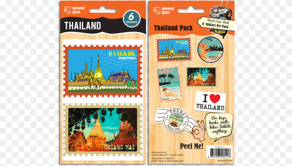 Thailand Pack Groovy Gear Singapore Travel Sticker, Postage Stamp, Advertisement, Poster Free Png Download