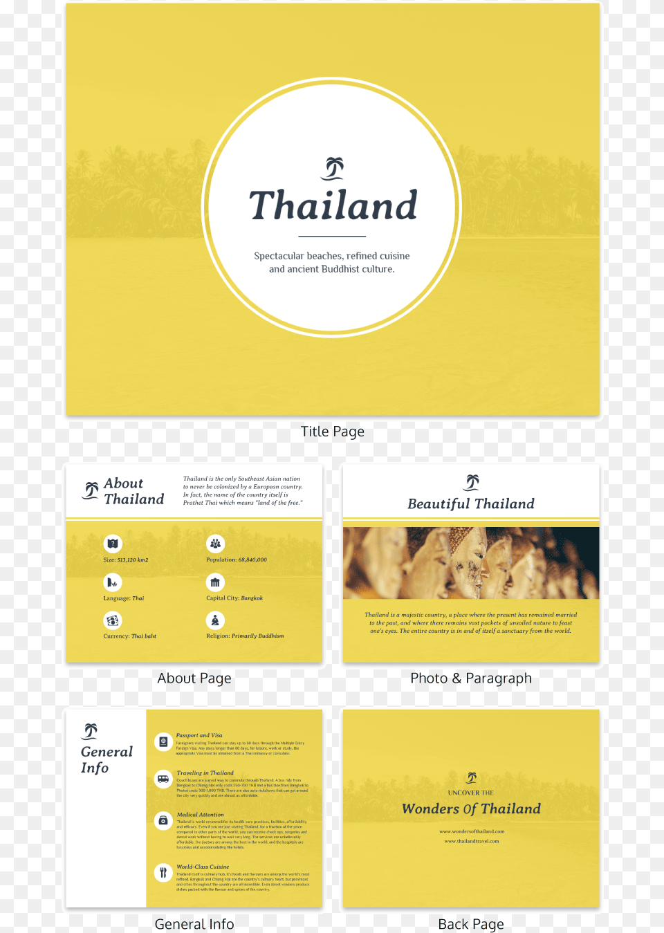 Thailand Travel Flyer Travel, Advertisement, Poster, Text, Page Free Png