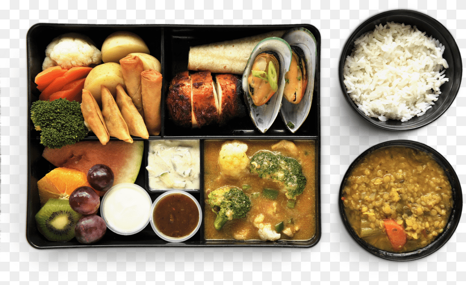 Thali Indian Lunch Steamed Rice, Food, Meal, Cream, Dessert Free Png