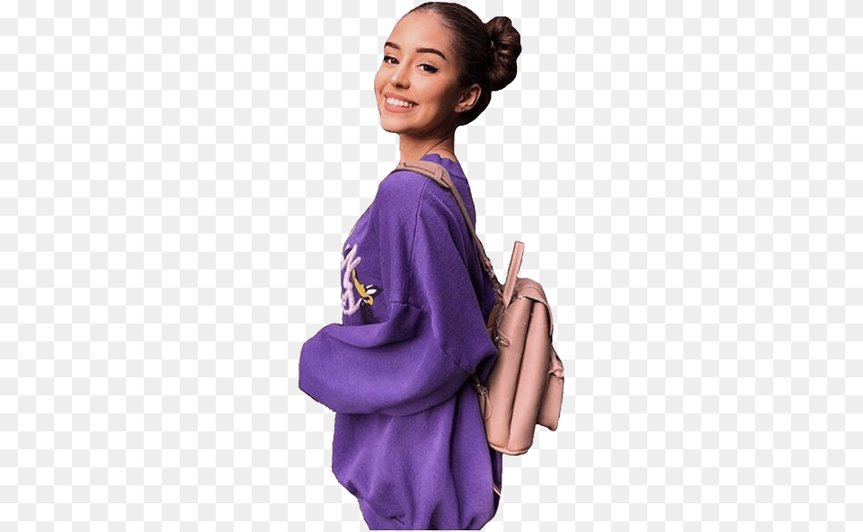 Thalia Bree Is Sooo Adorable And Pretty Purple Niche Meme, Accessories, Bag, Handbag, Clothing Free Png Download