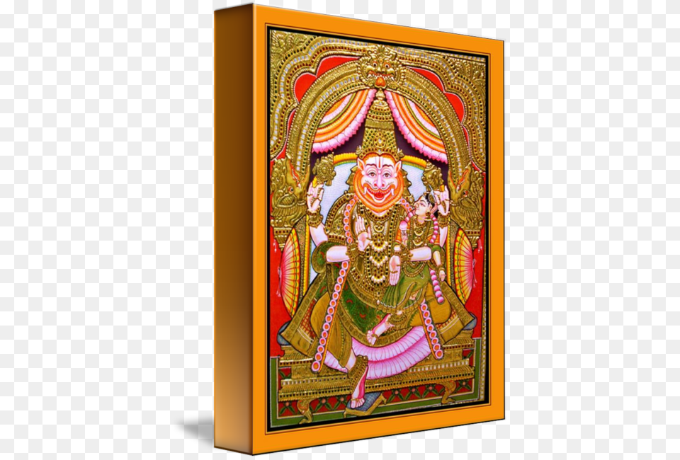 Thanjavur Painting Art Hinduism Lakshmi Narasimha Tanjore Painting, Adult, Wedding, Person, Female Free Png