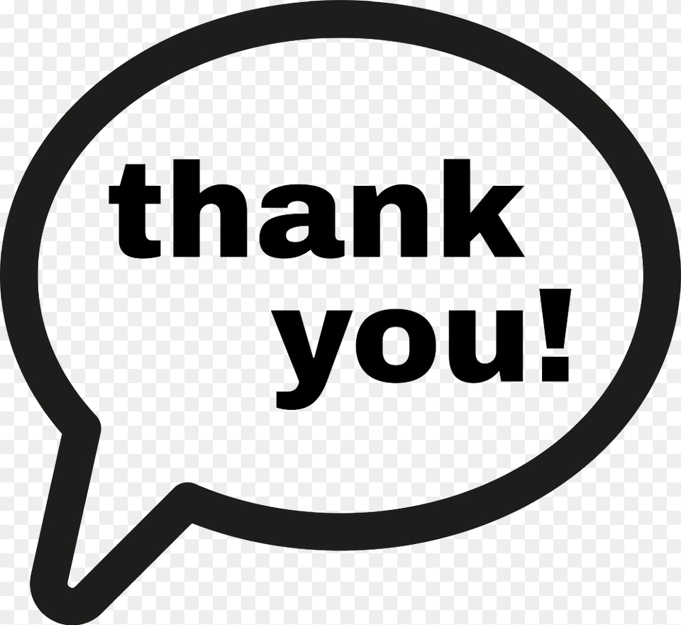 Thank You, Sticker, Logo, Stencil Free Transparent Png