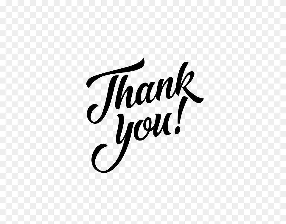 Thank You, Calligraphy, Handwriting, Text Png