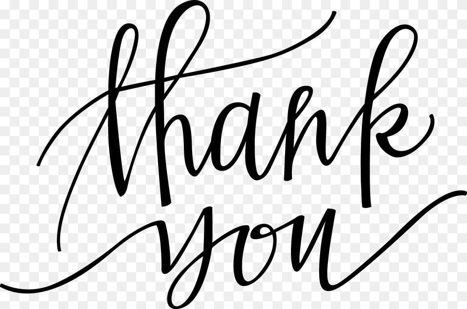 Thank You, Handwriting, Text, Calligraphy Free Png