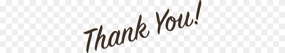 Thank You, Handwriting, Text Png Image