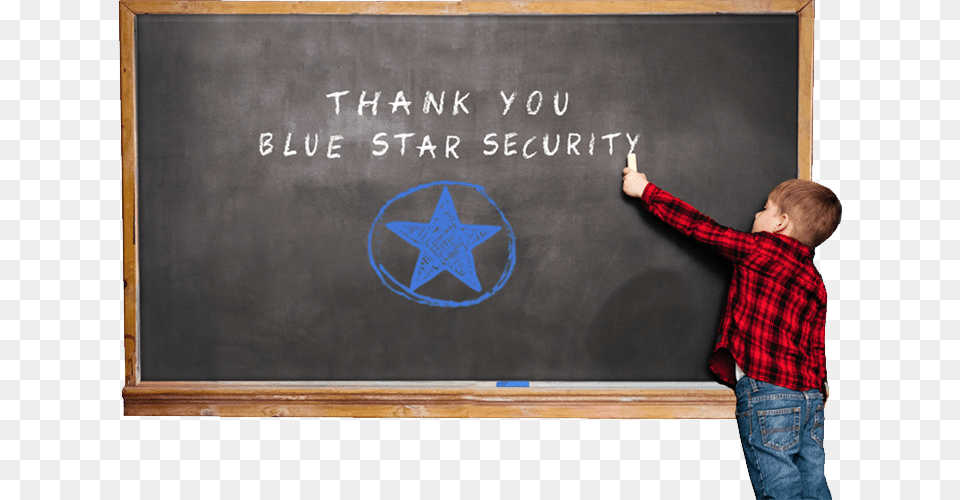 Thank You Blue Star Security Teacher, Blackboard, Boy, Child, Male Free Png