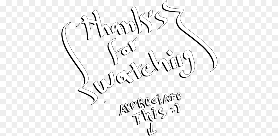 Thank You Calligraphy, Handwriting, Text, Blackboard Free Png