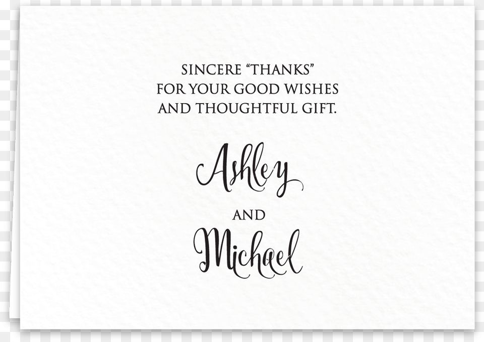 Thank You Card Jardin Calligraphy, Handwriting, Text Png Image