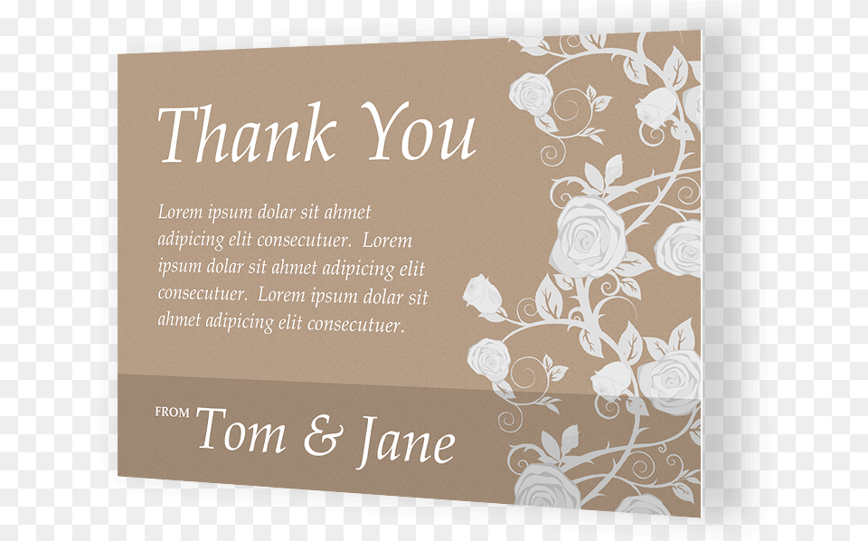Thank You Cards, Paper, Rose, Plant, Flower Png