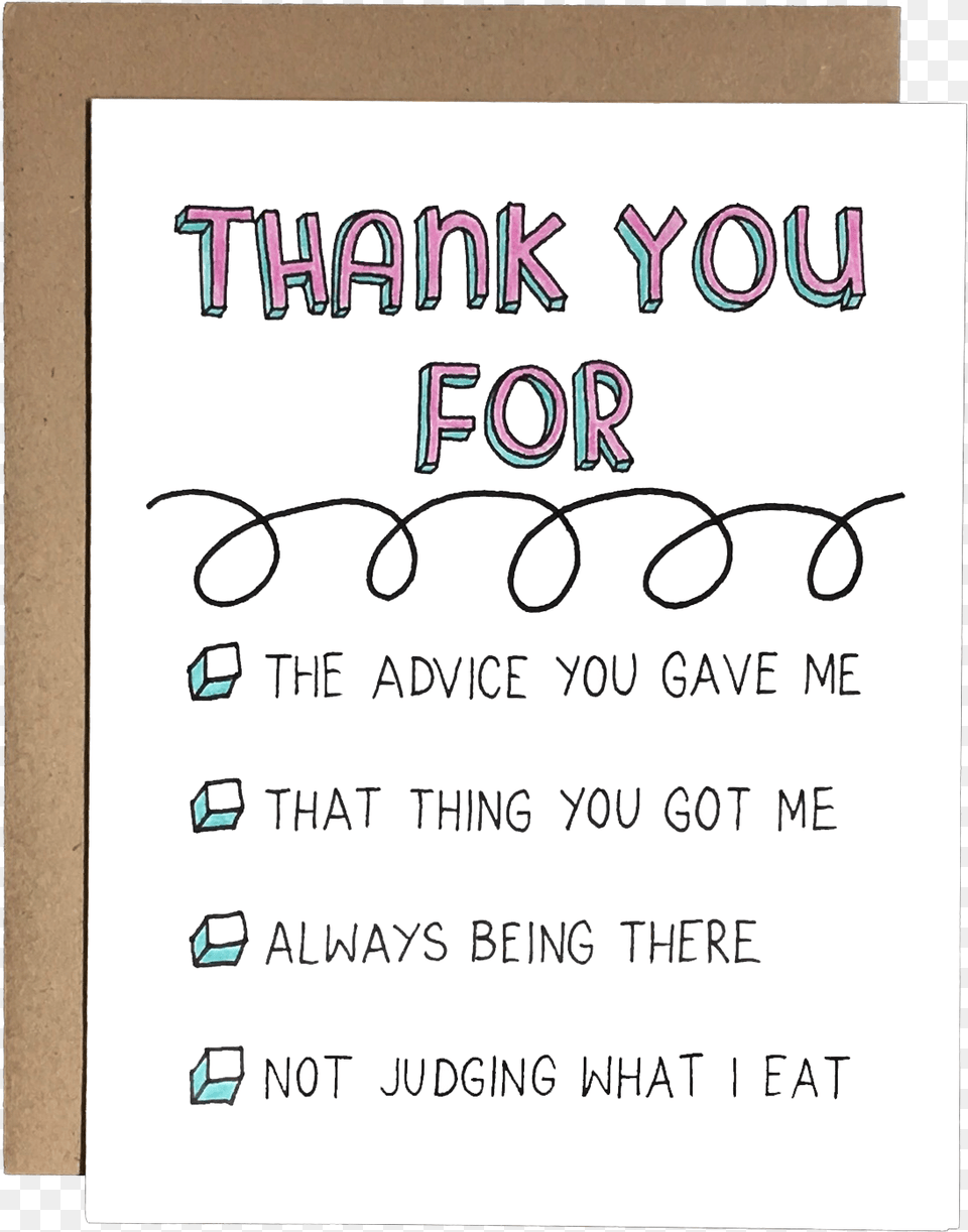 Thank You Check List Paper, Text, Advertisement, Poster, Page Free Png Download