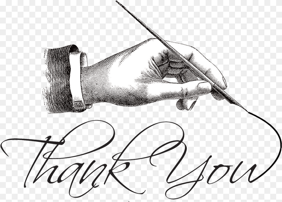 Thank You Clipart Black And White, Handwriting, Text, Adult, Male Free Png