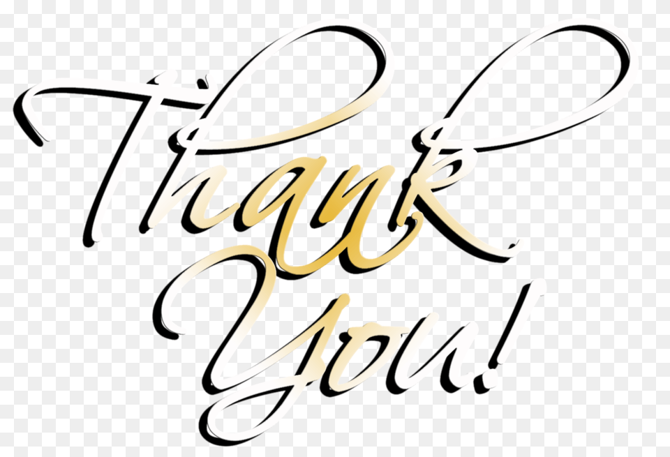Thank You Cut Out, Handwriting, Text, Calligraphy Free Png Download
