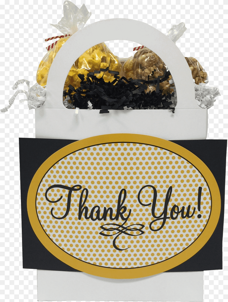 Thank You Dots Gift Box Illustration, Bag, Food, Popcorn Free Png Download