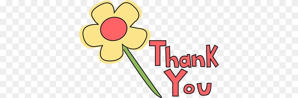 Thank You Flower Image Thank You Flower Clip Art Nqblhs Clipart, Daffodil, Plant, Daisy, Dynamite Png