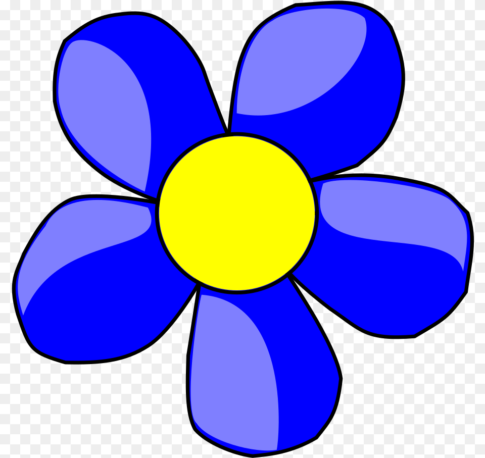 Thank You Flowers Clipart Free Images 2 Clipartix Clip Art Blue Flower, Anemone, Daisy, Plant, Petal Png Image