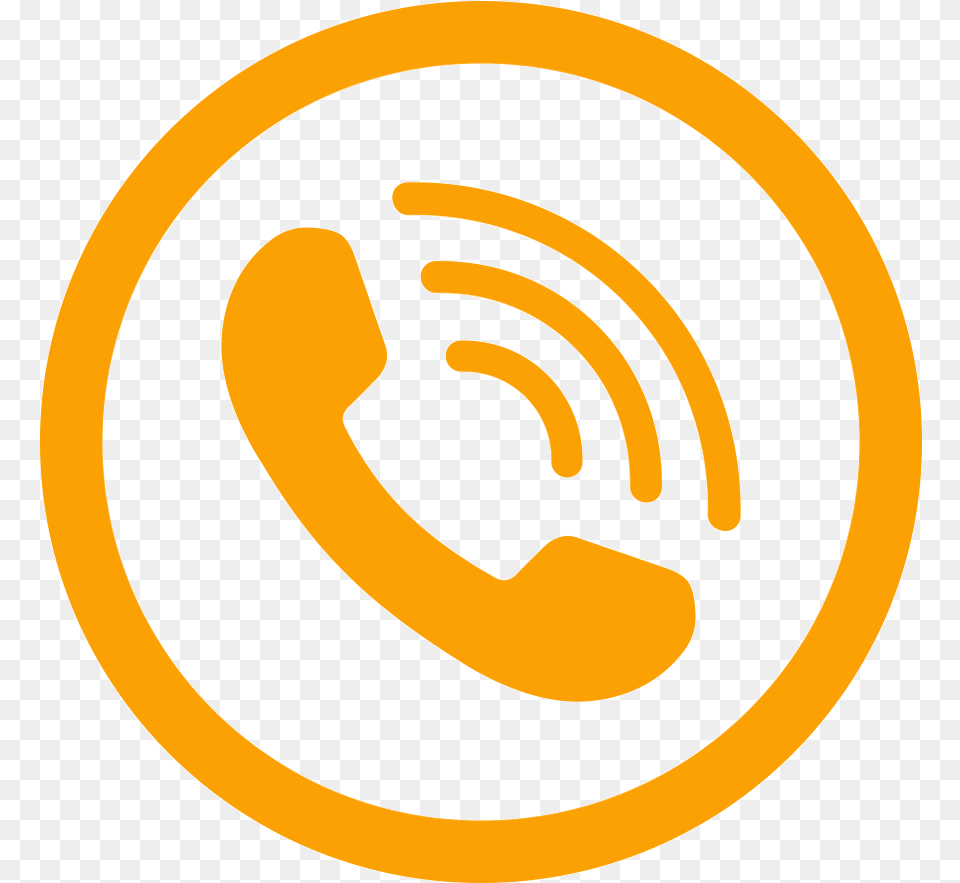 Thank You For Contacting Us Transparent Yellow Phone Icon, Logo, Disk Free Png
