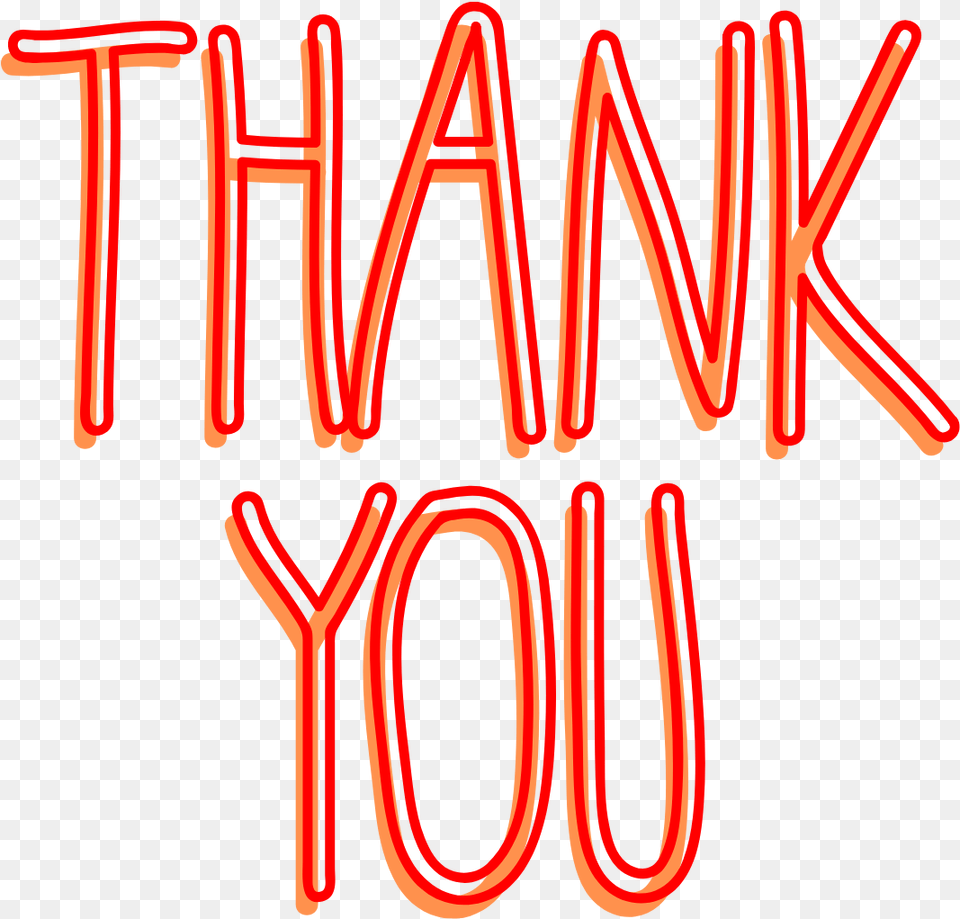 Thank You For Downloading Vertical, Light, Neon Free Png