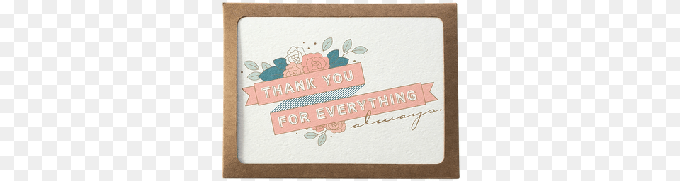 Thank You For Everything Always Label, Envelope, Greeting Card, Mail, Computer Hardware Free Transparent Png