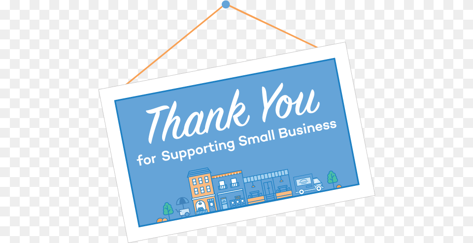 Thank You For Supporting Small Business Badge Thank You Small Business, Text, Advertisement Free Png
