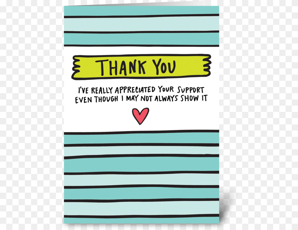Thank You For Your Support Greeting Card Carmine, Advertisement, Book, Poster, Publication Png
