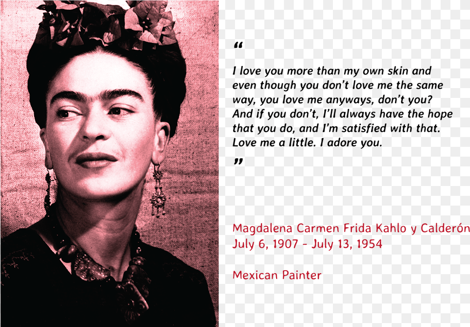 Thank You Frida Kahlo A Biography, Portrait, Adult, Photography, Person Free Png
