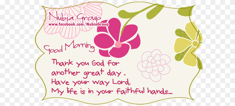 Thank You God For Another Great Day Thank You For The Great Day, Envelope, Greeting Card, Mail, Flower Free Png Download