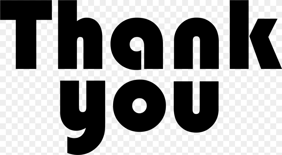 Thank You Graphic Design, Gray Free Png Download