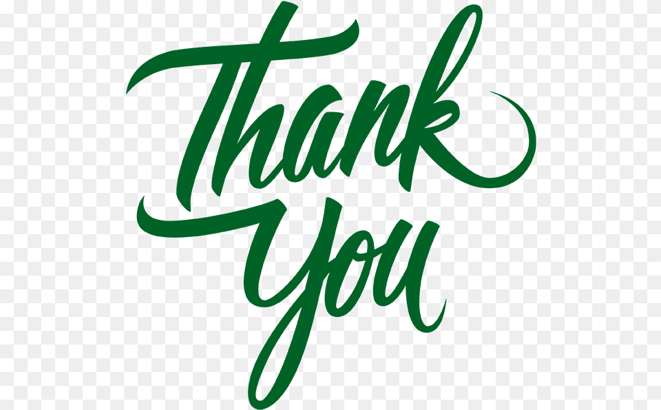 Thank You Green, Handwriting, Text, Calligraphy Png Image