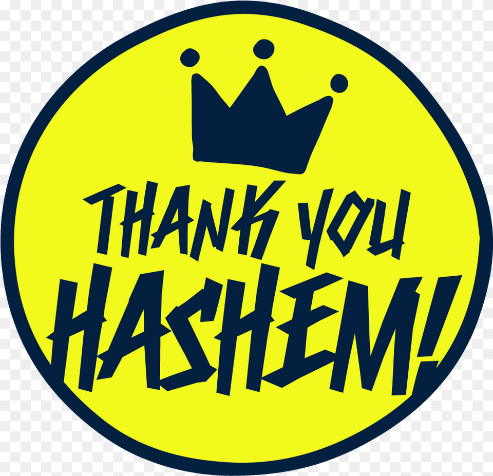 Thank You Hashem Sticker, Logo, Badge, Symbol Free Transparent Png