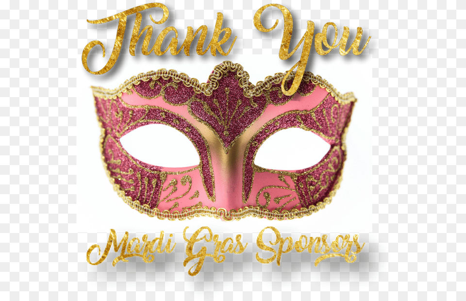 Thank You Mardi Gras Sponsors Mask, Carnival, Crowd, Person, Mardi Gras Free Png Download