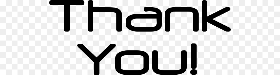 Thank You Note Nerdy Thank You In Words, Gray Free Png