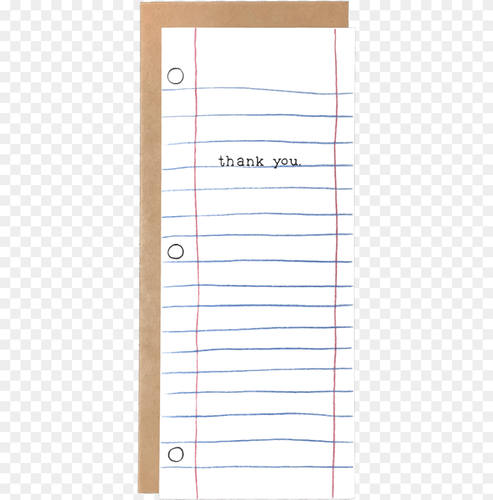 Thank You Notebook, Page, Text, Paper Png