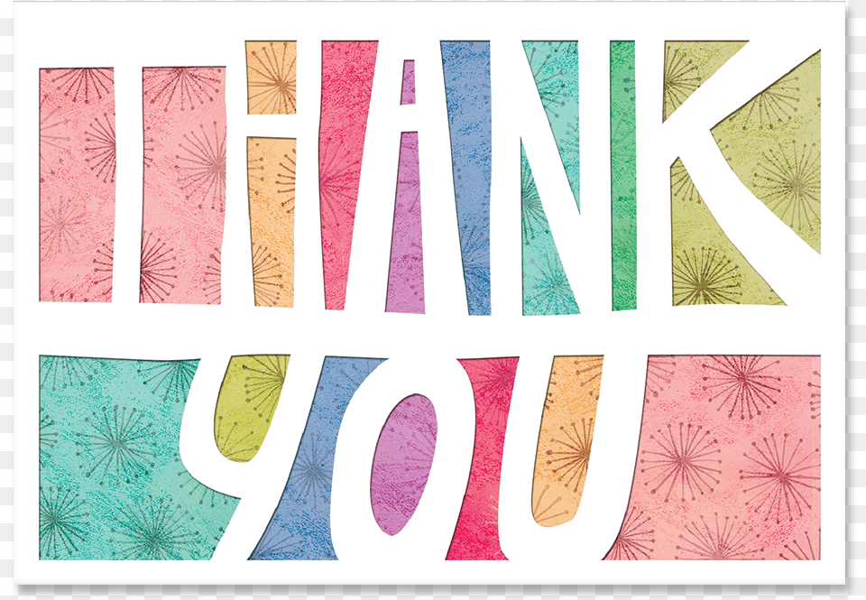 Thank You Rainbow Boxed Cards Visual Arts, Art, Collage, Home Decor, Paper Free Png Download