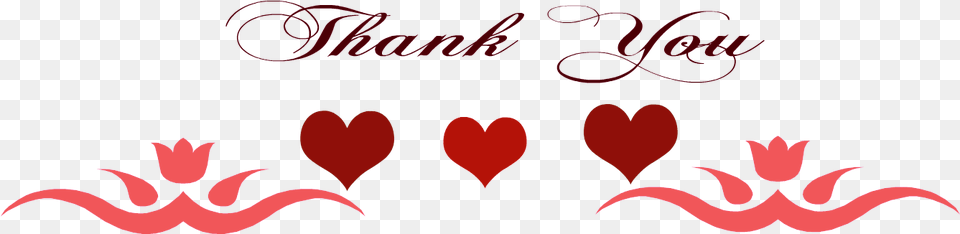 Thank You Scroll Hearts Red Heart, Flower, Petal, Plant, Logo Free Png