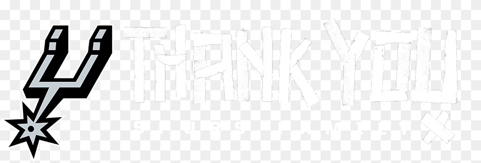 Thank You Spurs Family San Antonio Spurs, Stencil, Logo, Text Free Transparent Png