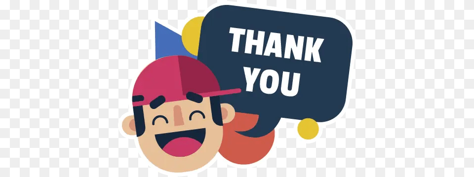 Thank You Stickers For Whatsapp Happy, Logo, Text Free Transparent Png